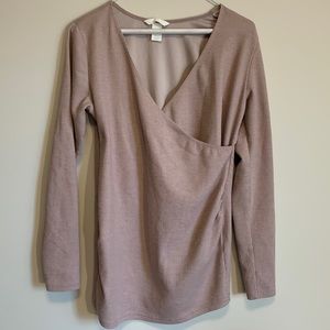 H&M MAMA nursing maternity ribbed long sleeved top